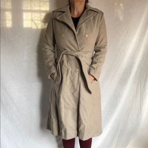 Vintage fully lined Long Wool Pea coat
